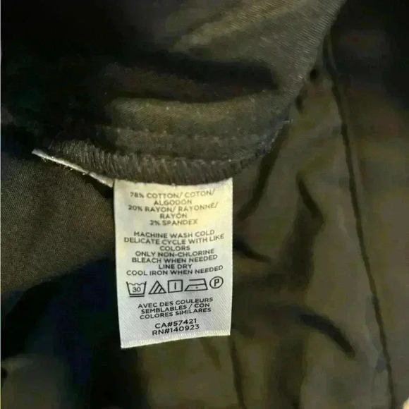 Loft Women's The Riviera Slim Pants Curvy Dark Blue Navy Size 2 - Picture 5 of 7